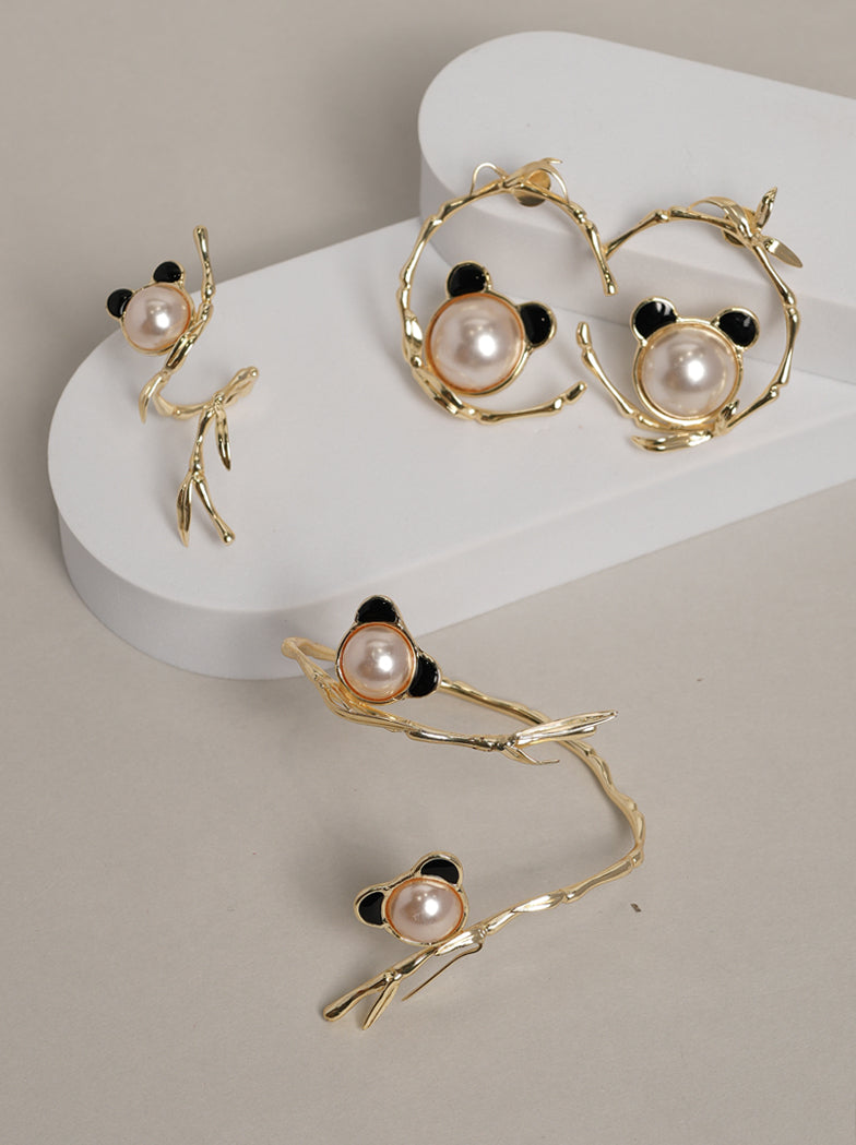 Cute Panda Jewelry Set