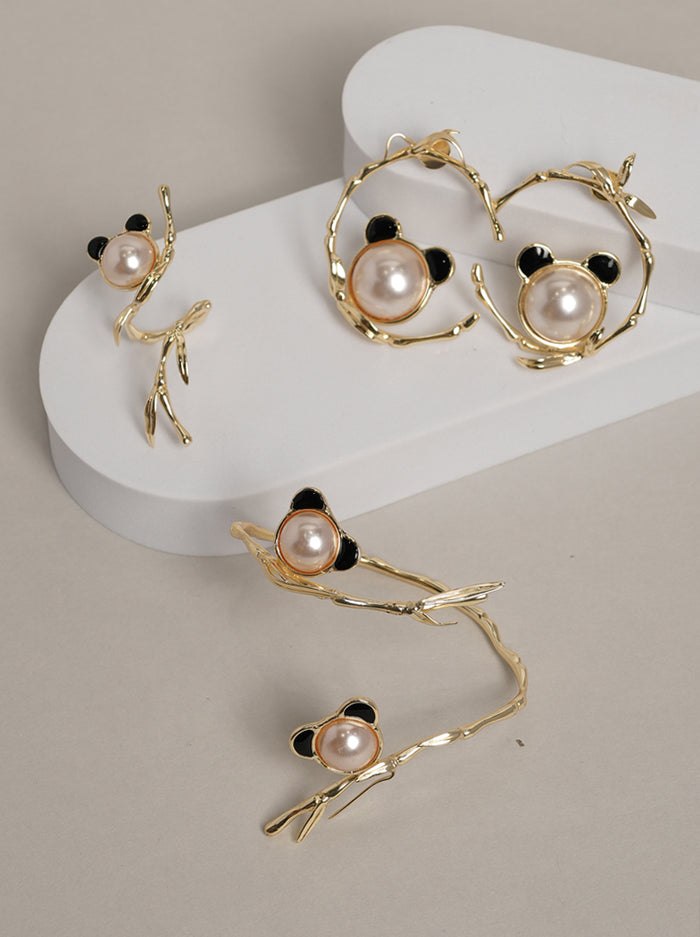 Cute Panda Jewelry Set