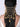 Model wearing Kalavati Beaded Bridal Hairchain featuring cascading antique gold chains, green and orange glass beads, faux pearls and handcrafted jhumka drops for bridal hairstyles.