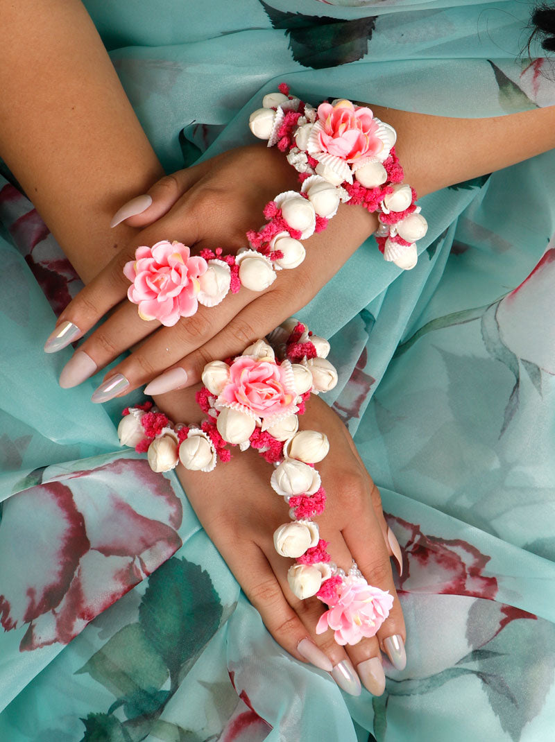 Flower hand jewellery discount