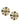 Mary Statement Floral Earrings featuring an oversized handcrafted floral silhouette with textured brass petals and Gold Tone Finish for contemporary, party, and festive styling.