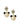 Handcrafted Paw Panda Pearl Earrings featuring faux pearl accents, floral stud detailing, and Gold Tone Finish for contemporary statement styling.