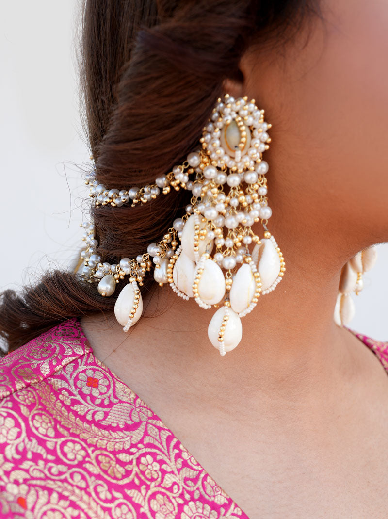 Buy Traditional Indian Shell Jewellery Handmade Haldi Seashell Jewellery Vaidaan