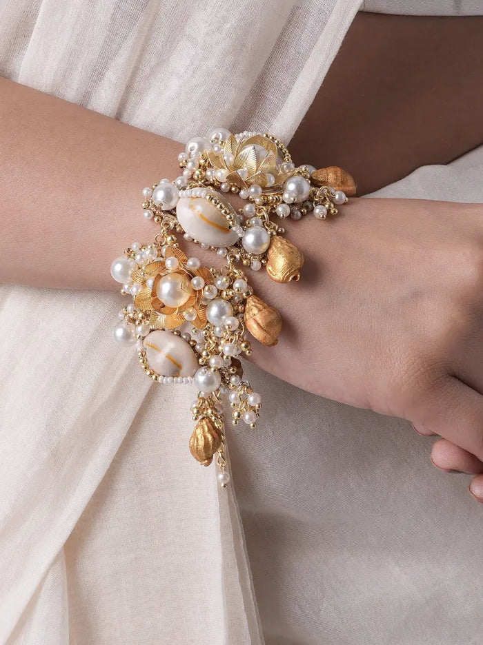 Shubhika Floral Haldi Bracelet