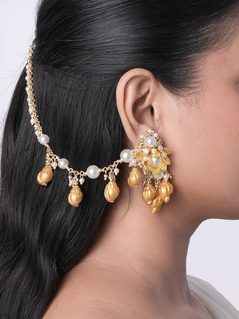 Shubhika Yellow Haldi Earrings