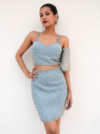 Studded Denim Co-ord