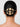 Teo Geometric Bun Stick handcrafted in brass metal with a polished gold tone finish, featuring a contemporary circular geometric design for elegant bun hairstyles.