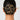 Tri Modern Hair Bun featuring handcrafted concentric geometric circles with abstract motif detailing and a luxurious Gold Tone Finish for contemporary elegant bun hairstyles.